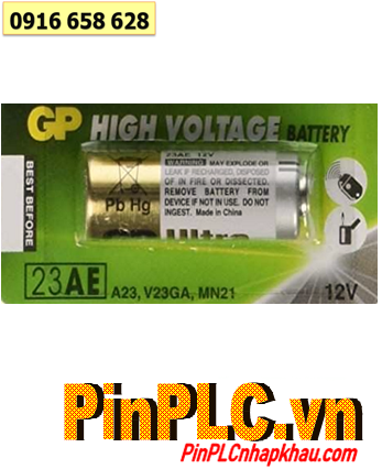 GP 23AE, Pin 12v alkaline GP 23AE Ultra High Voltage (Vỉ 5 viên)